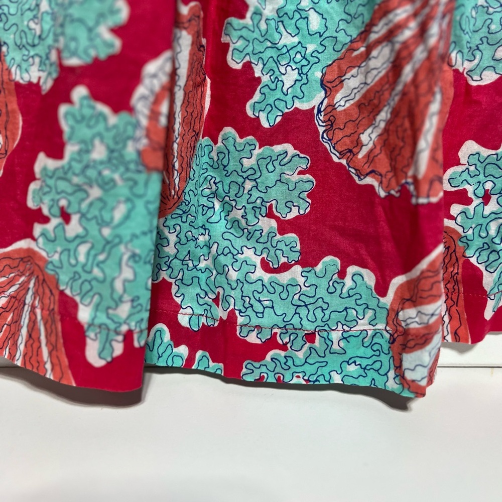 Lilly Pulitzer Women's Beaded Tunic Top, pink and blue, cover up, preppy, XS - Picture 6 of 9